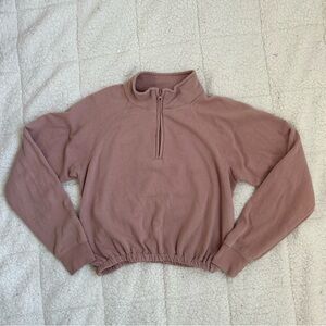 L.A. HEARTS - Women's Pink Quarter Zip Sweater